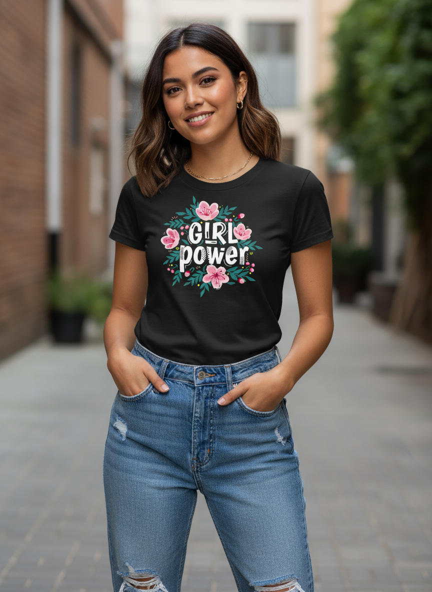 Power Girl Womens TShirt