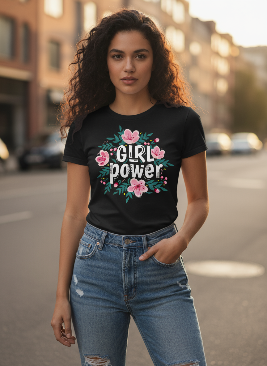 Power Girl Womens TShirt