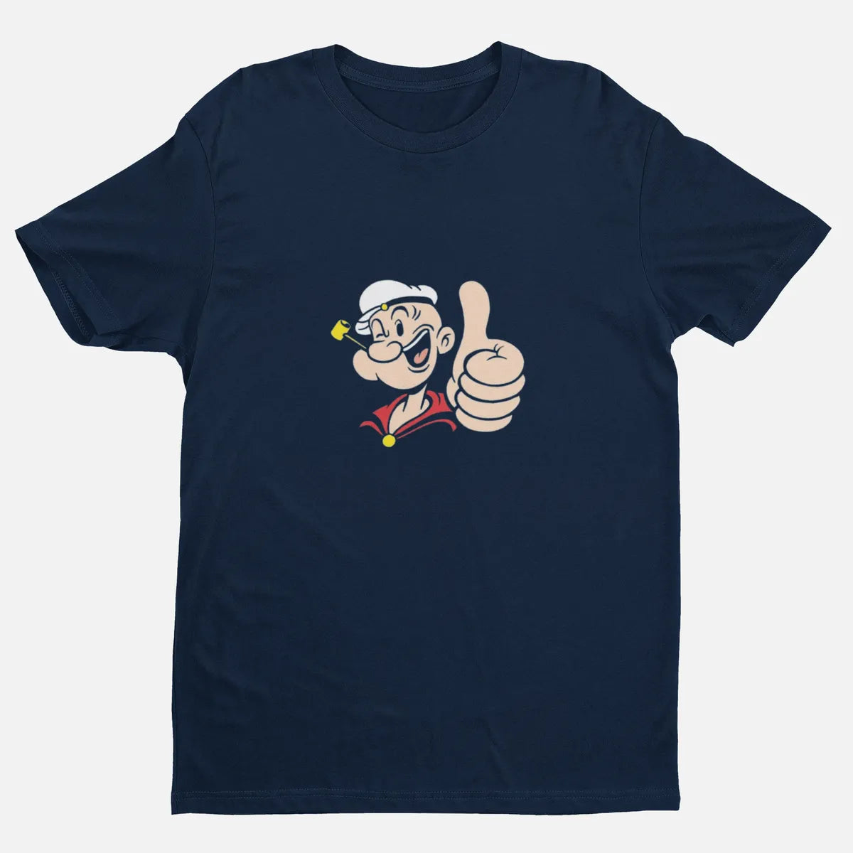 Navy Sailor Power Cotton Popeye T Shirt For Men