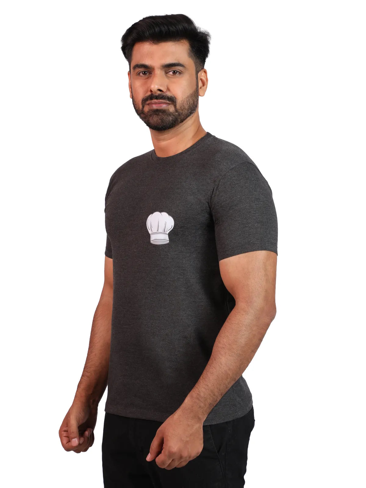 Grey Grill Master Reps Premium Cotton Tee- BBQ Warrior Edition Less