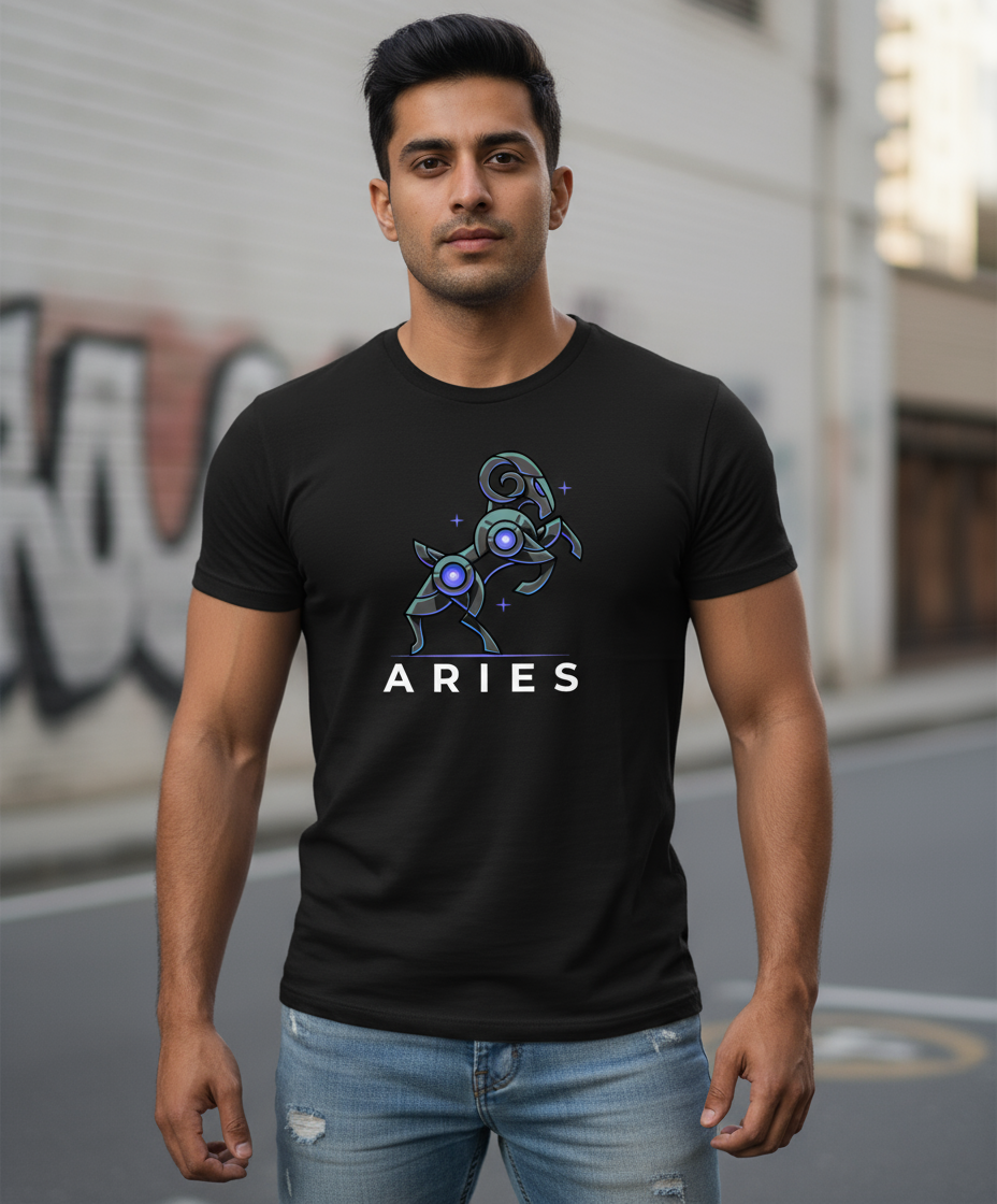 Black Aries Men’s T-Shirt