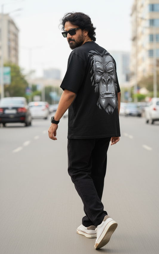 white Gorilla  Oversized T-Shirt