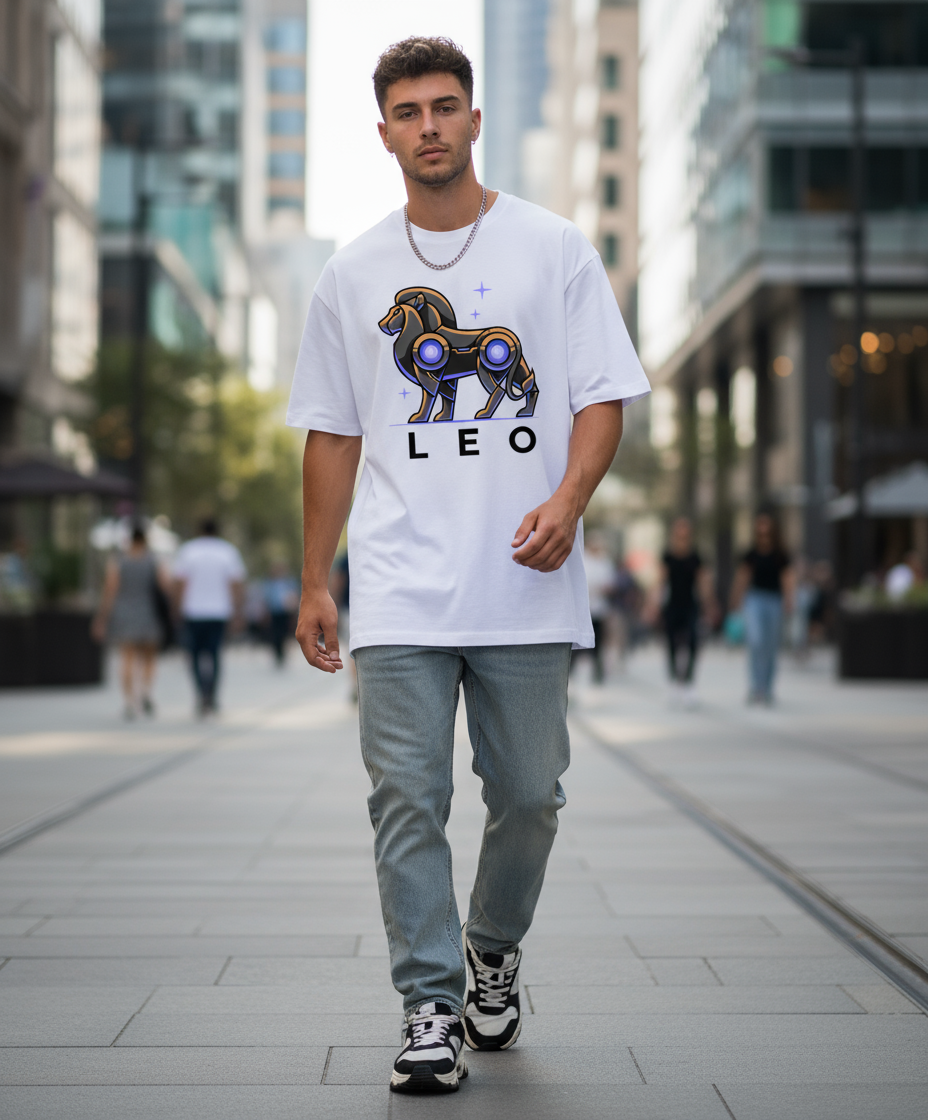 Leo Mens T Shirt (Black)