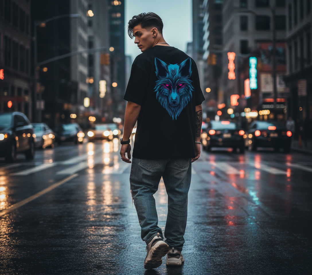 Wolf King” Oversized T-Shirt