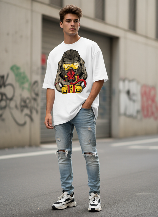 R Mask Mens T Shirt (White)