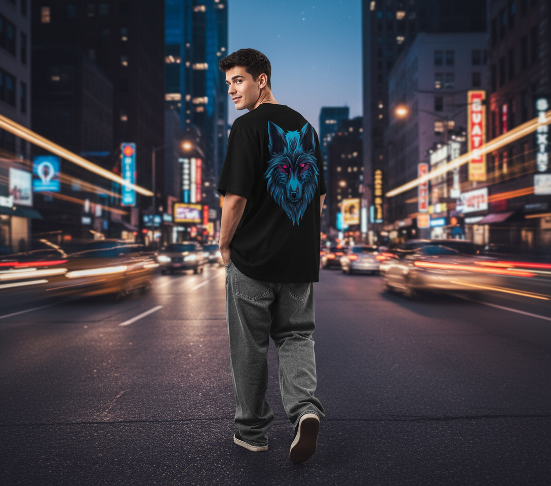 Wolf King” Oversized T-Shirt