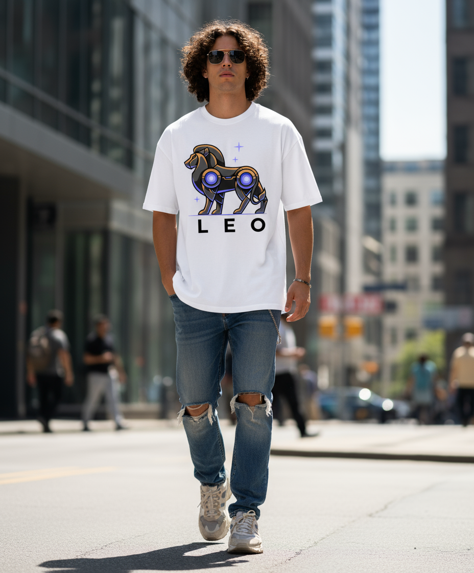 Leo Mens T Shirt (Black)