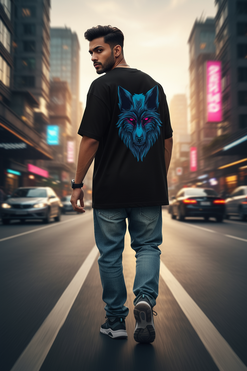 Wolf King” Oversized T-Shirt