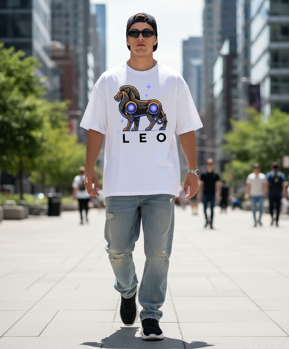 Leo Mens T Shirt (Black)