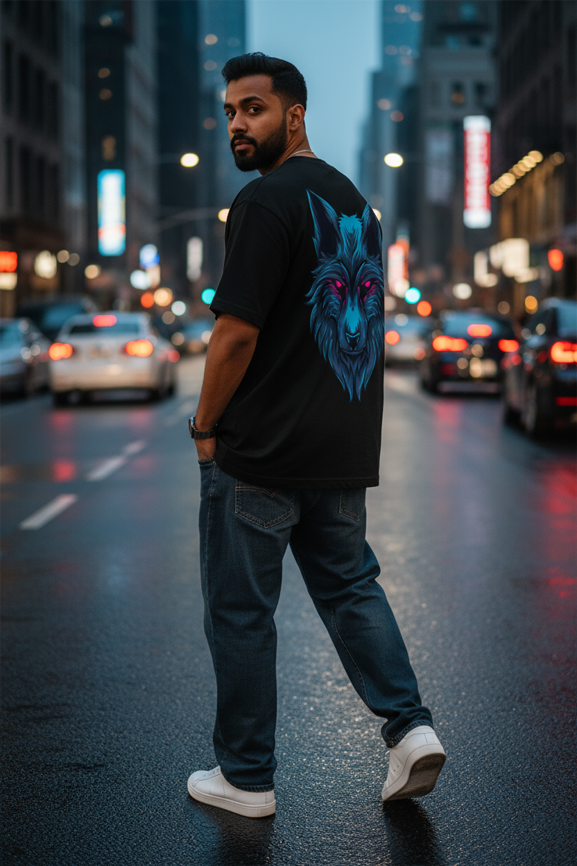 Wolf King” Oversized T-Shirt