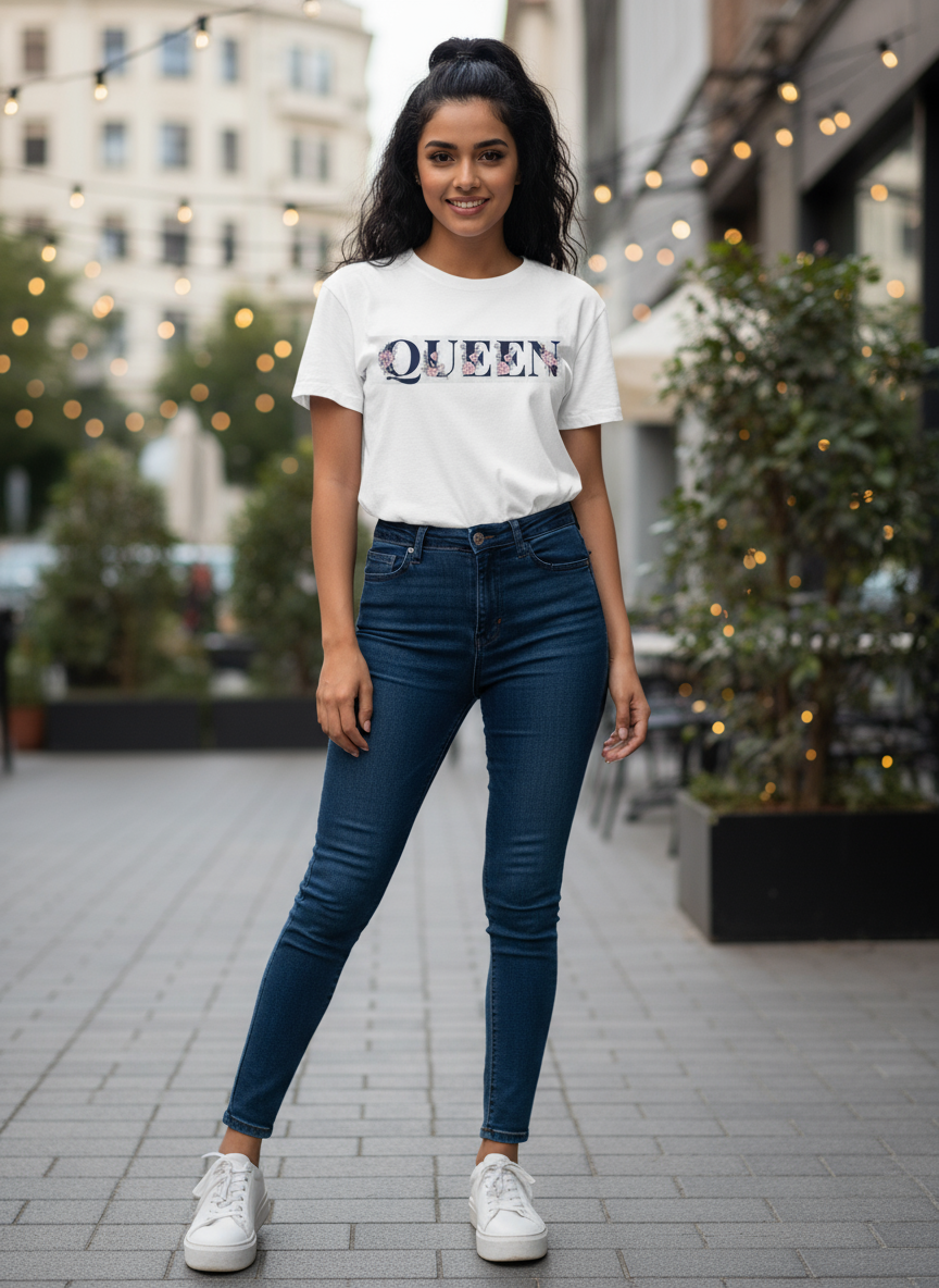 Queen Women s T Shirt (White)