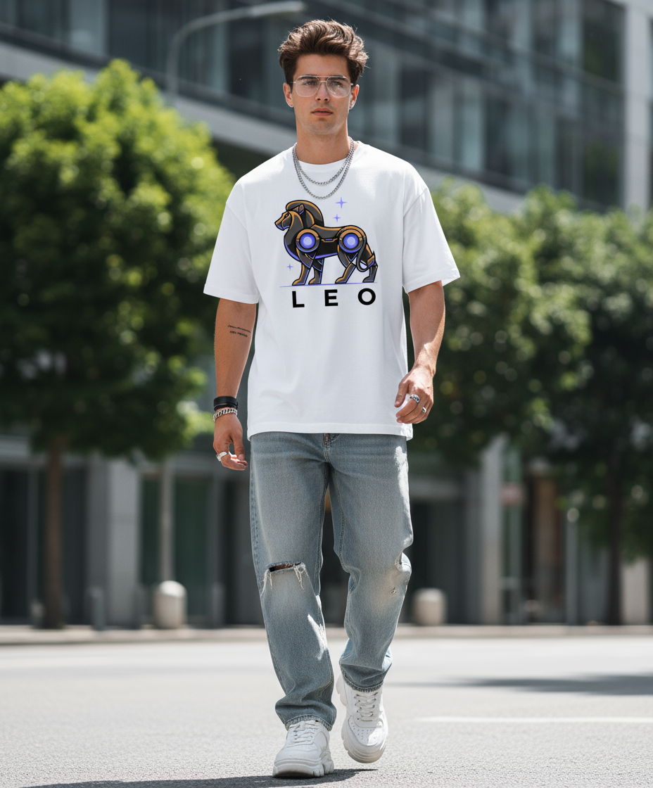 Leo Mens T Shirt (Black)