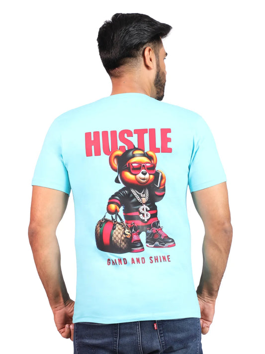 Aqua Hustle Grind & Shine Premium Cotton Tee