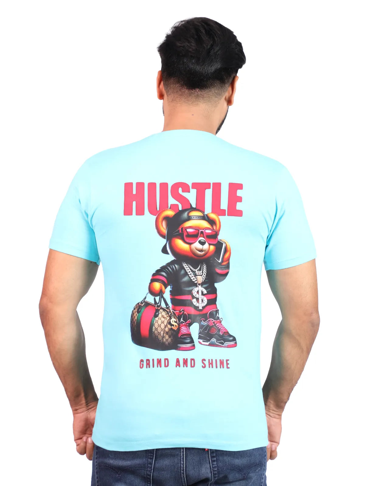 Aqua Hustle Grind & Shine Premium Cotton Tee