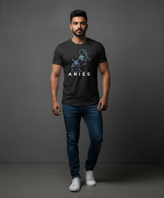 Black Aries Men’s T-Shirt