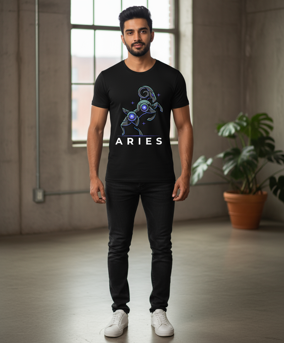 Black Aries Men’s T-Shirt
