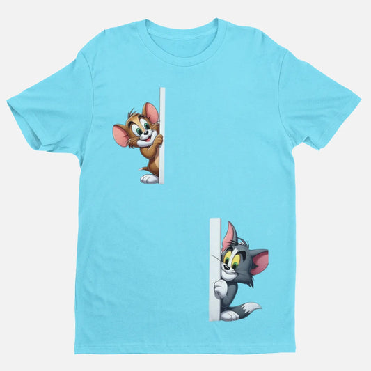 Aqua Toon Vibe Cotton Tom & Jerry T Shirt For Men