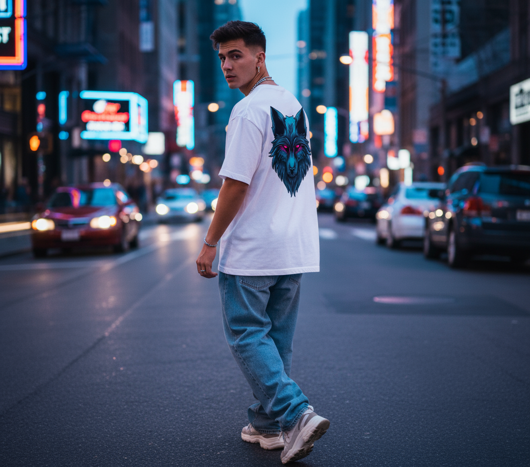 Wolf King” Oversized T-Shirt