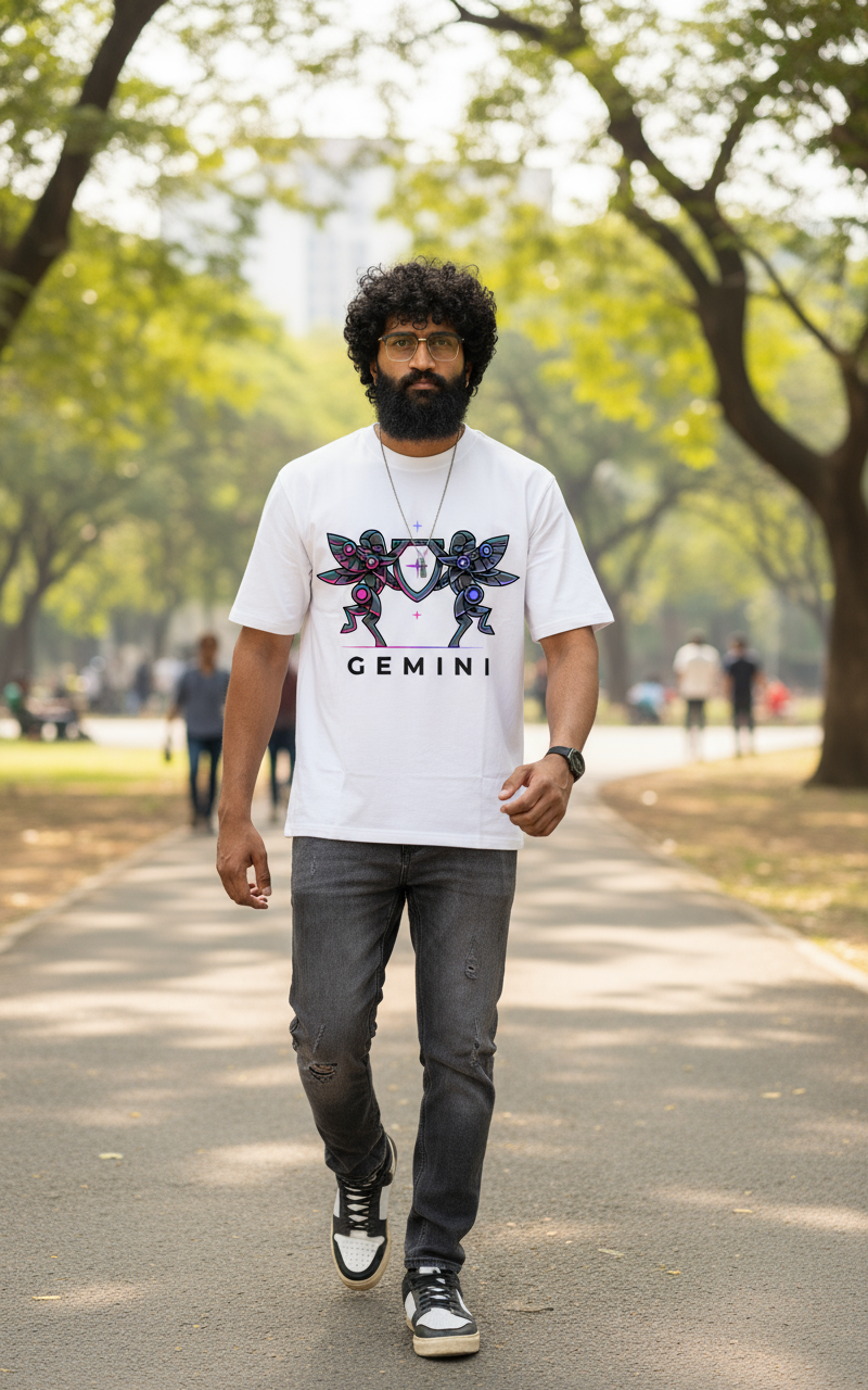 Gemini  Mens T Shirt (White)