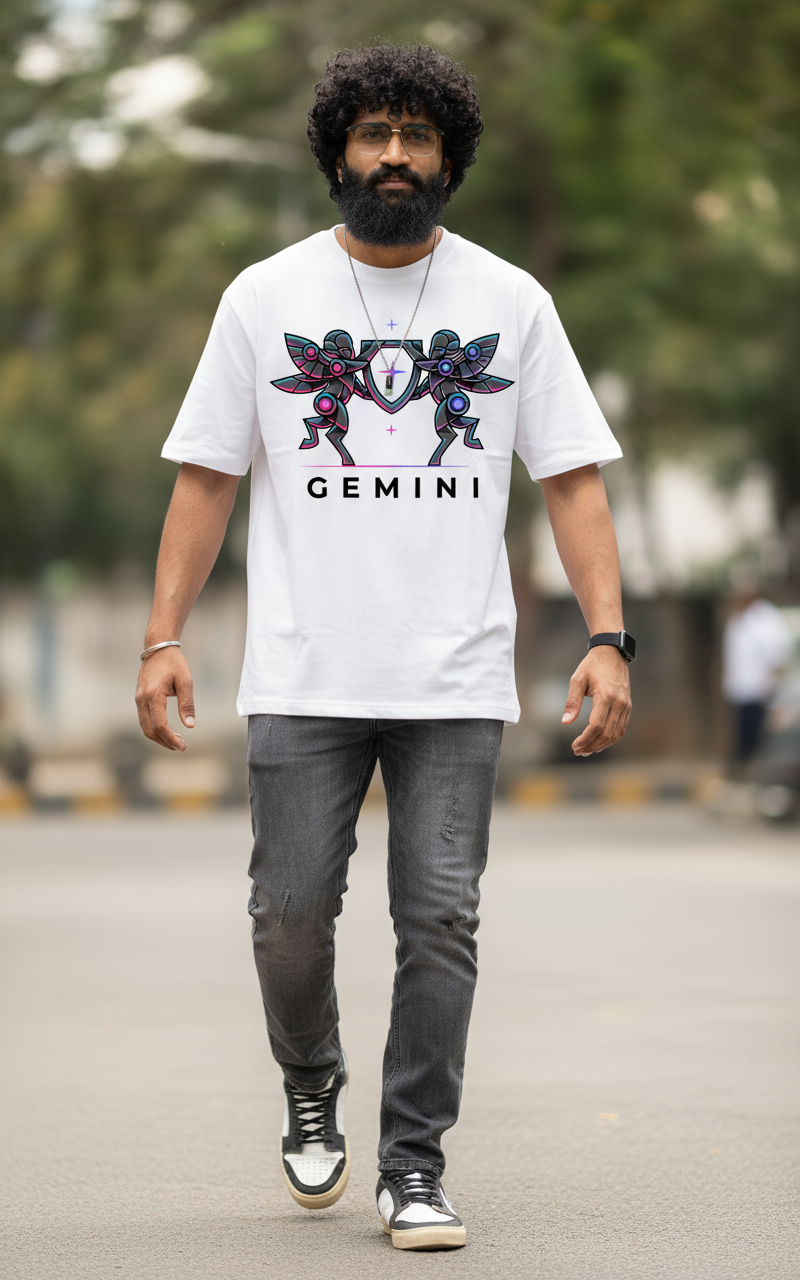 Gemini  Mens T Shirt (White)