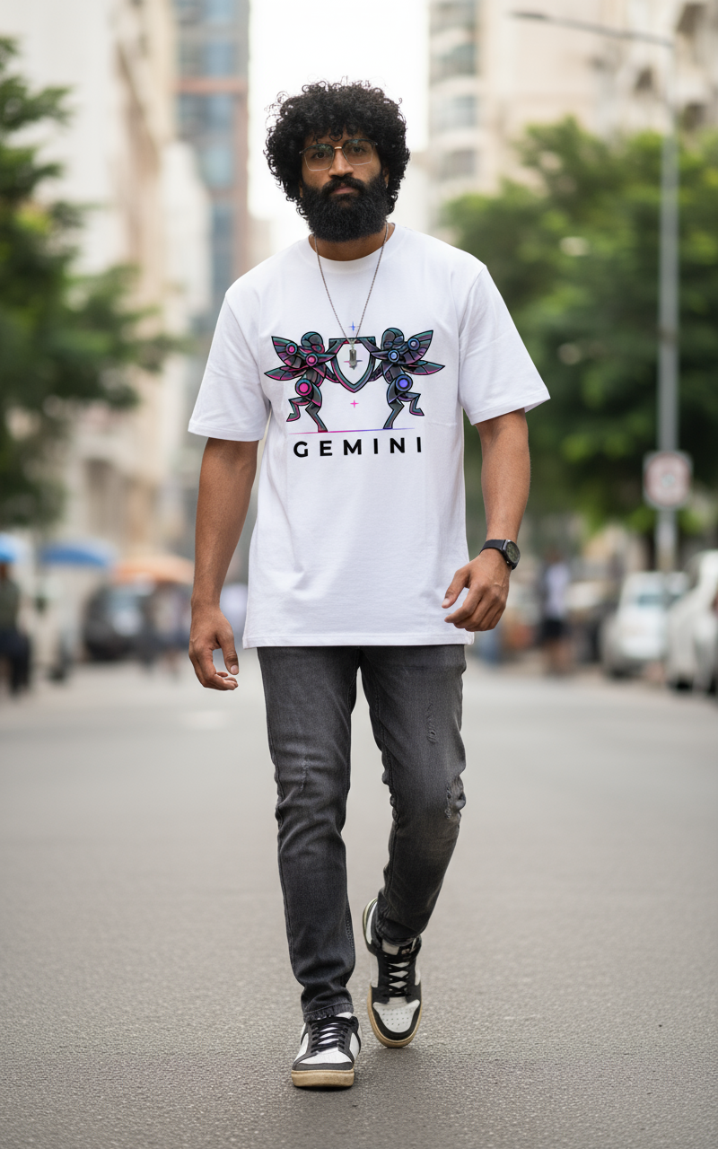 Gemini  Mens T Shirt (White)